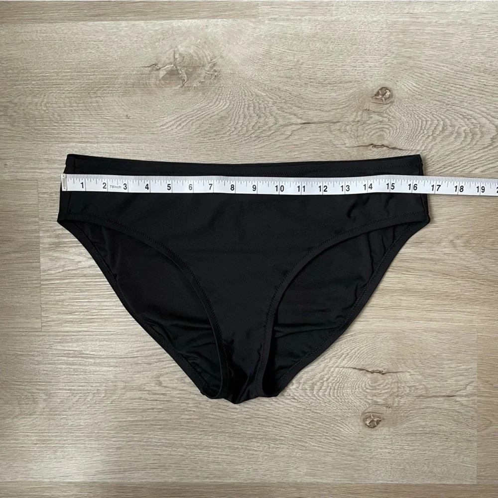 J. Crew Bikini Brief, Black, Full Coverage, Women’s Size Medium - Picture 4 of 10